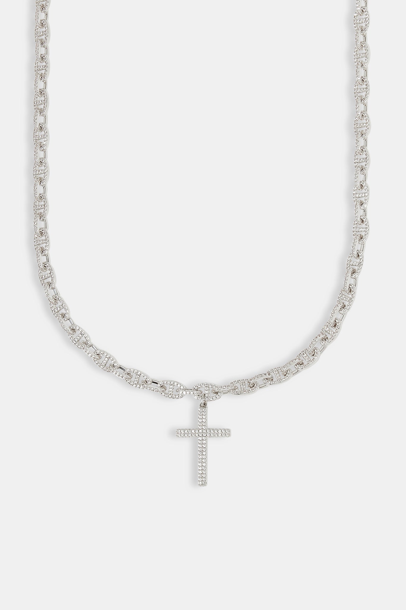 Iced Drop Cross Kaffeebohnenkette - 6mm